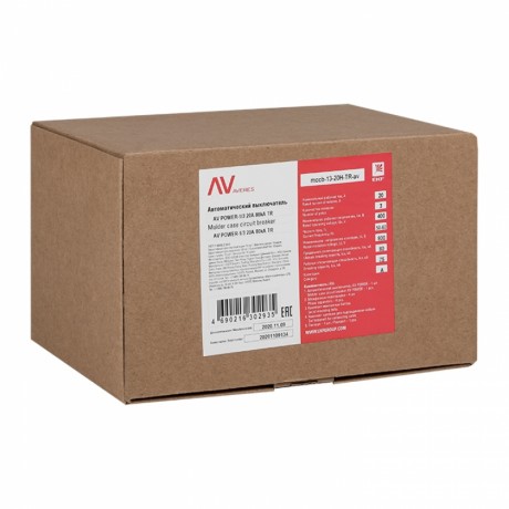 Автоматический выключатель AV POWER-1/3 20А 35kA TR mccb-13-20-TR-av