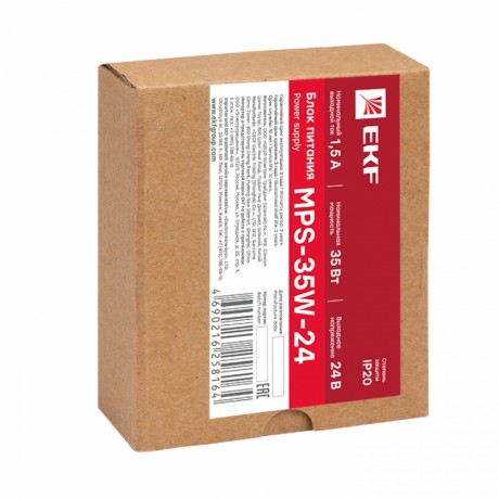 Блок питания 24В MPS-35W-24 EKF Proxima mps-35w-24