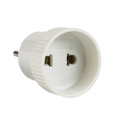 Адаптер-переходник б/з бел. 6А 250В EKF PROxima AAP6-1