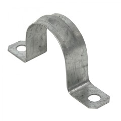 Скоба металлическая двухлапковая d31-32 мм (10 шт) EKF PROxima sm-2-31-32-r