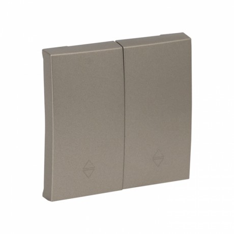 Валенсия лицевая панель выключателя 2-кл. проходного 10А кашемир EKF PROxima ESV10-L-027-40