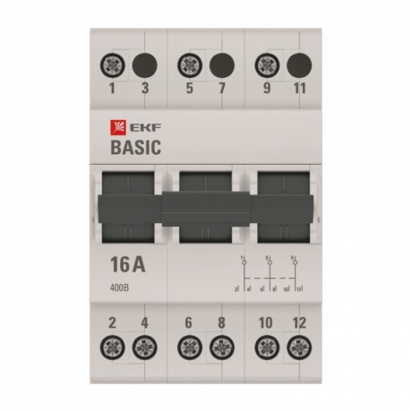 Трехпозиционный переключатель 3P 16А EKF Basic tps-3-16