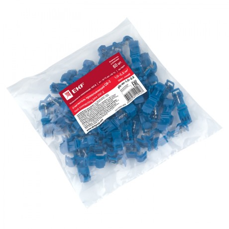 Ответвитель прокалывающий ОВ-2 1,0-2,5 мм2 синий (50 шт.) EKF PROxima plc-ov-1.0-2.5
