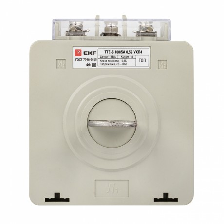 Трансформатор тока ТТЕ-A-100/5А с клеммой напряжения класс точности 0,5S EKF PROxima tte-S-100-0.5S