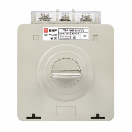 Трансформатор тока ТТЕ-A-1000/5А с клеммой напряжения класс точности 0,5S EKF PROxima tte-S-1000-0.5S