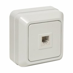 Розетка Phone 1-мест. бел. Рим EKF PROxima ENT01-034-10