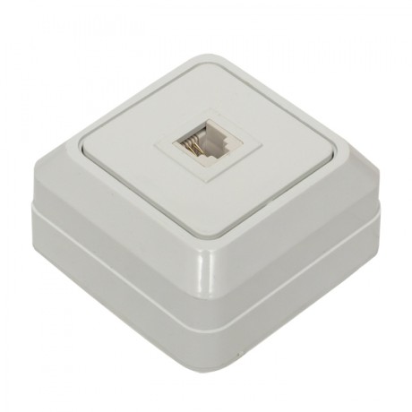 Розетка Phone 1-мест. бел. Рим EKF PROxima ENT01-034-10