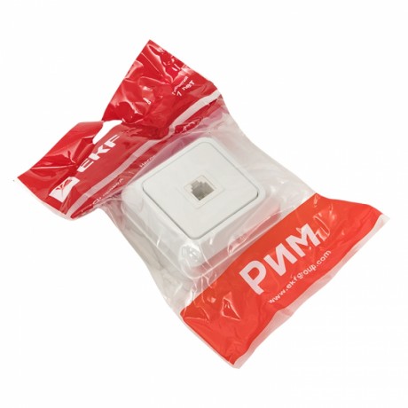 Розетка Phone 1-мест. бел. Рим EKF PROxima ENT01-034-10