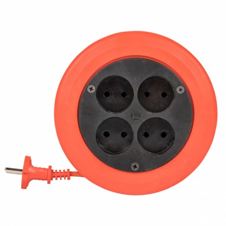 Удлинитель-рулетка 4*10 м без заземления ПВС 2*0,75 10А/2,3кВт PROxima EKF UBR-6-257-4-10