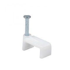 Скоба крепежная квадратная (плоская) (12мм.) (50шт.) EKF PROxima plcn-ss-12