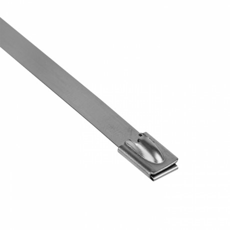Хомут AISI 304 из нержавеющей стали, 7.9x290 (10 шт.) FlexLock PROxima plc-fl-tss-304-7.9x290-r