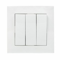 Валенсия Выключатель 3-кл. 10А белый EKF PROxima EWV10-024-10