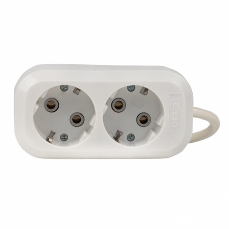 Удлинитель Эксперт 2 гнезда 2 метра 16А/3,5кВт с заземлением ПВС 3х1 EKF PROxima UBA16-310-2-02