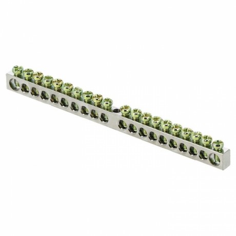 Шина PEN ноль-земля (6x9мм) 20 отв. цинк крепеж по центру EKF PROxima sn1-63-20