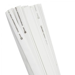 Термоусаживаемая трубка ТУТ нг 12/6 белая в отрезках по 1м EKF PROxima tut-12-w-1m