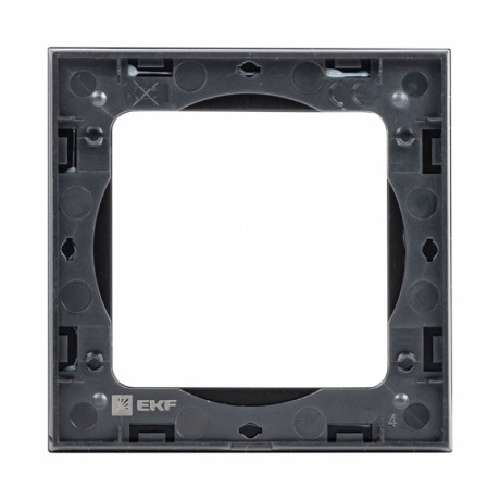 Стокгольм Рамка 1-местная металлическая черная EKF PROxima EZM-G-302-10