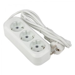 Удлинитель Эксперт 3 гнезда 2 метра 16А/3,5кВт с заземлением ПВС 3х1 EKF PROxima UBA16-310-3-02