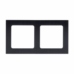 Стокгольм Рамка 2-местная металлическая черная EKF PROxima EZM-G-303-10