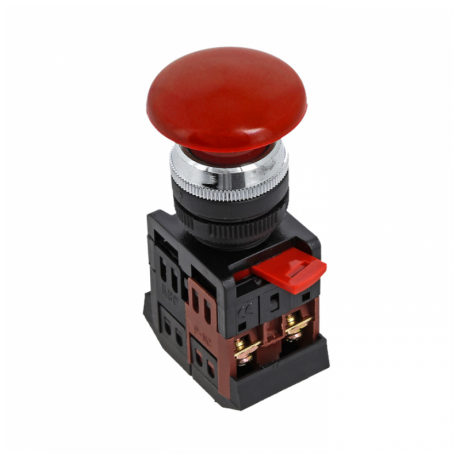 Кнопка AEA-22 красная NO+NC Грибок EKF PROxima pbn-aea-r