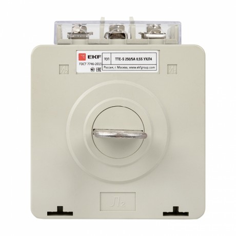 Трансформатор тока ТТЕ-A-250/5А с клеммой напряжения класс точности 0,5S EKF PROxima tte-S-250-0.5S