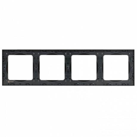 Стокгольм Рамка 4-местная металлическая черная EKF PROxima EZM-G-305-10