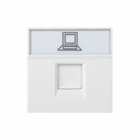 Розетка RJ45 кат. 5e, 2 модуля EKF E2MK015E-135-10