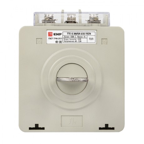 Трансформатор тока ТТЕ-A-300/5А с клеммой напряжения класс точности 0,5S EKF PROxima tte-S-300-0.5S