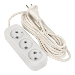 Удлинитель Эксперт 3 гнезда 5 метров 10А/2,2кВт без заземления ПВС 2х0,75 EKF PROxima UBA10-275-3-05