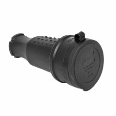 Розетка переносная с защитной крышкой каучуковая 380В 3P+PE 32A IP44 EKF RPS-022-32-380-44