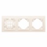 Рамка 3-местная горизонтальная бежевый Минск EKF ERM-G-303-20