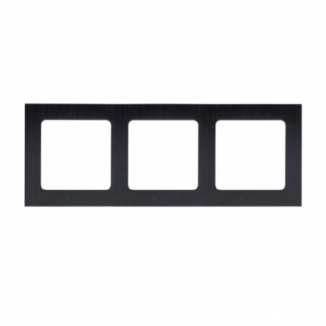 Стокгольм Рамка 3-местная металлическая черная EKF PROxima EZM-G-304-10