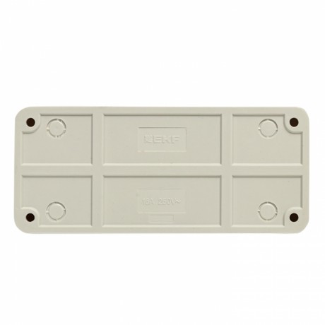 Рим Розетка 3-местная 16А с заземлением белая EKF ENR16-228-10