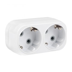 Разветвитель 2 гн. с/з плоский 16А 250B EKF PROxima ARP16-2