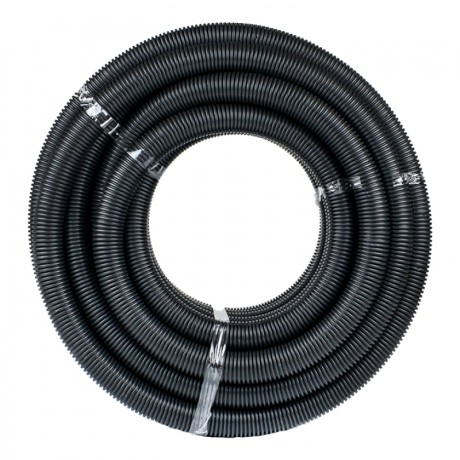 Труба гофр. негорючая безгалогеновая FRHF с протяжкой d40 мм (25 м) черная EKF-Plast FRHF-40