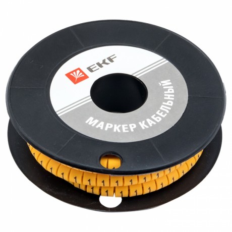 Маркер кабельный 4,0 мм2 1 (500 шт.) (ЕС-2) EKF PROxima plc-KM-4-1