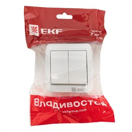 Владивосток Выключатель 2-кл. 10А IP54 сер. EKF PROxima EQR16-023-30-54