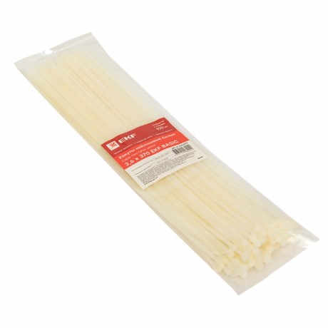 Хомут нейлоновый (3,6х370) (100шт.) EKF Basic plc-c-3.6x370