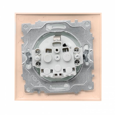 Валенсия розетка 1-местная с/з 16А кремовая с защ. штор. EKF PROxima EWR16-028-20