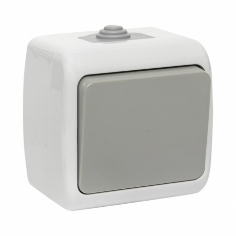 Мурманск Выключатель 1 -клавишный 10А IP54 серый EKF EFV10-021-30-54