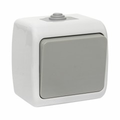 Мурманск Выключатель 1 -клавишный 10А IP54 серый EKF EFV10-021-30-54