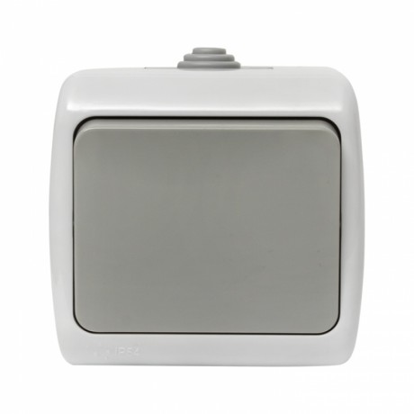 Мурманск Выключатель 1 -клавишный 10А IP54 серый EKF EFV10-021-30-54