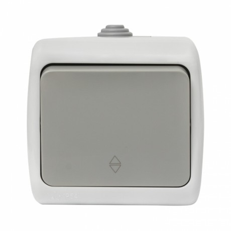 Мурманск Выключатель проходной 1-клавишный 10А IP54 серый EKF EFV10-025-30-54