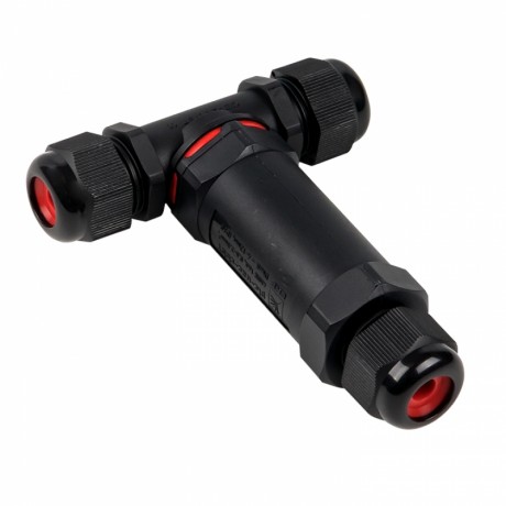 Кабельный коннектор Т-образный (клеммник 5PIN) IP68 FreeTools plc-uac-cb5T