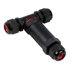 Кабельный коннектор Т-образный (клеммник 5PIN) IP68 FreeTools plc-uac-cb5T