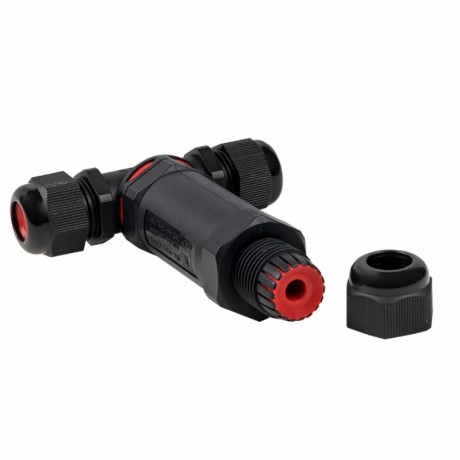 Кабельный коннектор Т-образный (клеммник 5PIN) IP68 FreeTools plc-uac-cb5T