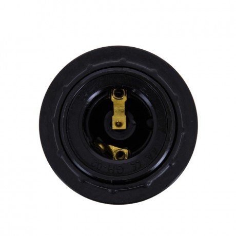 Патрон карболитовый с кольцом Е27 черн. без наклейки EKF PROxima LHC-E27-r