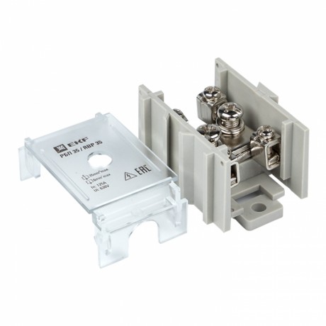 Распределительный блок проходной РБП 35 (1х35-4х6 мм2) 125/50А EKF PROxima RBP-35-50