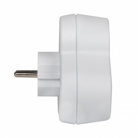 Тройник 3 гн. с/з круглый бел. 16А 250В EKF PROxima ATK16-3