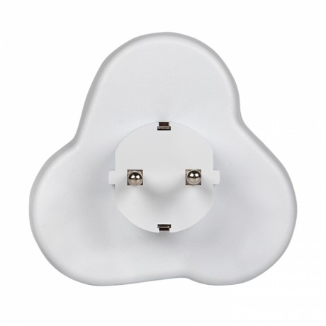 Тройник 3 гн. с/з круглый бел. 16А 250В EKF PROxima ATK16-3