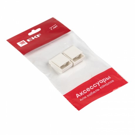 Заглушка (20х10) (4 шт) белая EKF-Plast ecw-20-10x4